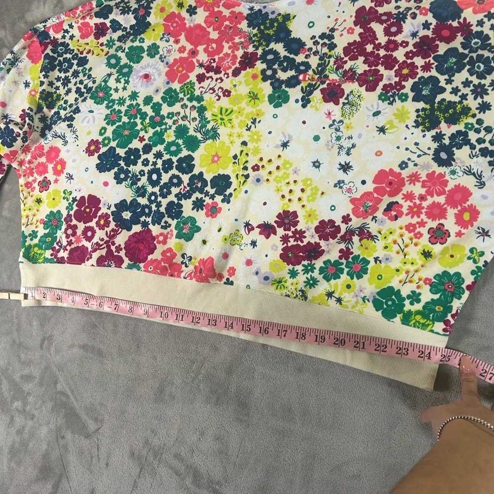 Champion flower power campus French terry cropped sweatshirt - Picture 13 of 15